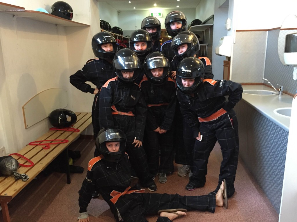 We're serious about go karting. (Photo by James)