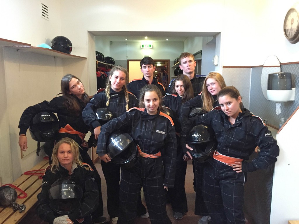 We're serious about go karting. (Photo by James)